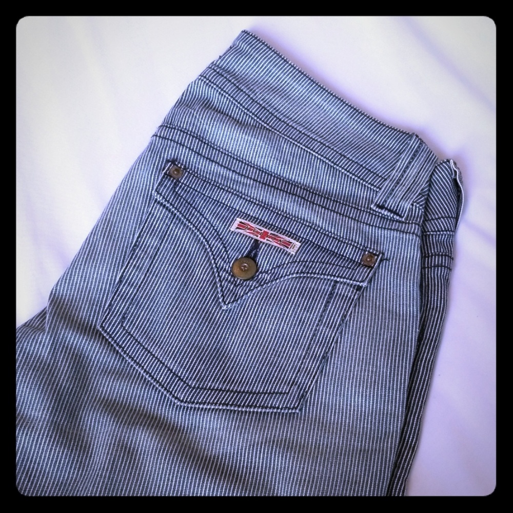 Pinstripe Hudson jeans